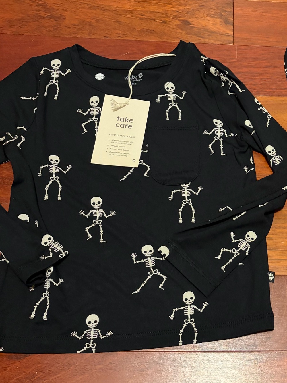 KYTEBABY NWT Skeleton Long-Sleeve Top